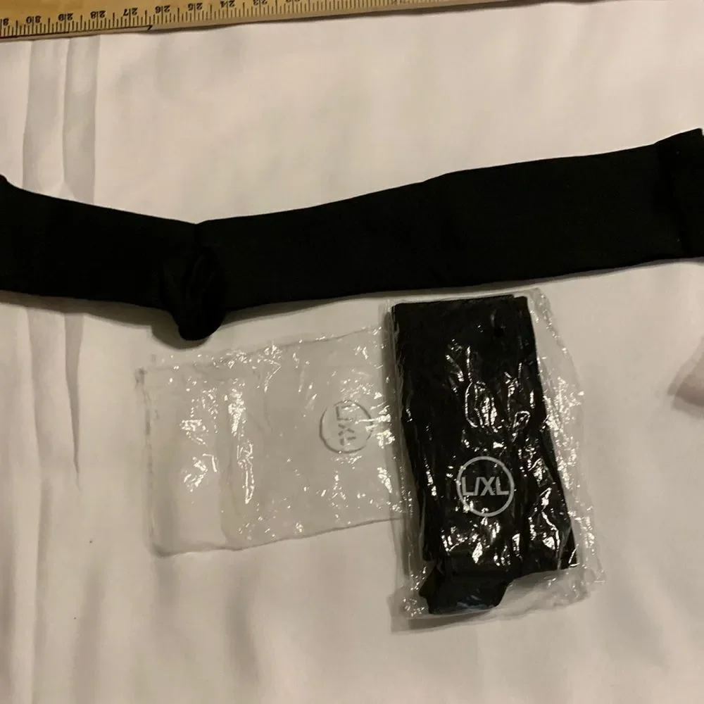 Large/XL black compression socks BUNDLE of two unisex NWT